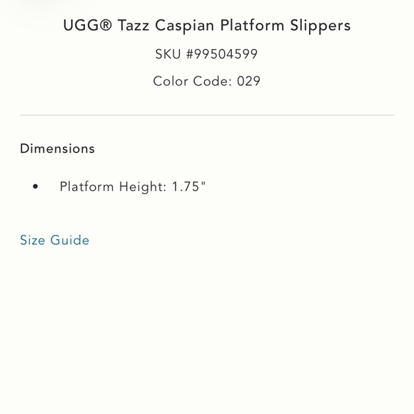 UGG Tazz Caspian Platform Slippers 8 NIB - Picture 6 of 9